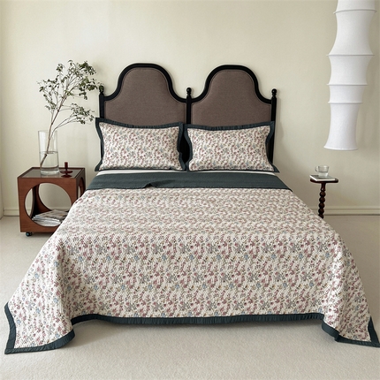 汇庭 2023新款雅丝床盖三件套 蕾蒙丝