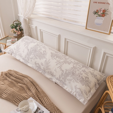 新款水洗棉麻单人枕头套亲肤双人枕套 逐风