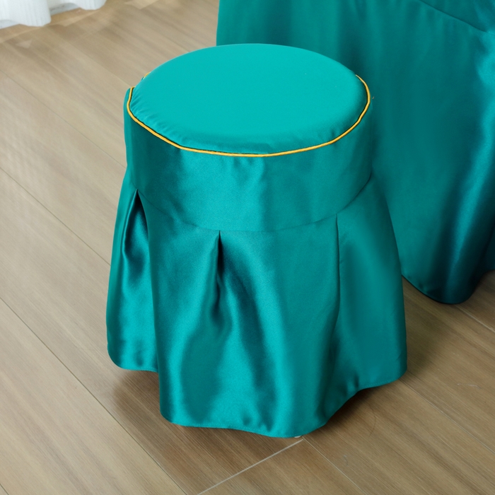 91家纺网 家纺一手货源 找家纺 莉人坊 2023新款贵妃缎按摩床床罩系列 逃之夭夭黛绿