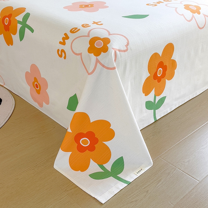 91家纺网 家纺一手货源 找家纺 芃成家纺 2023新款全棉老粗布床单 初夏