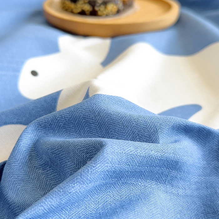 91家纺网 家纺一手货源 找家纺 芃成家纺 2023新款全棉老粗布床单 小兔乖乖