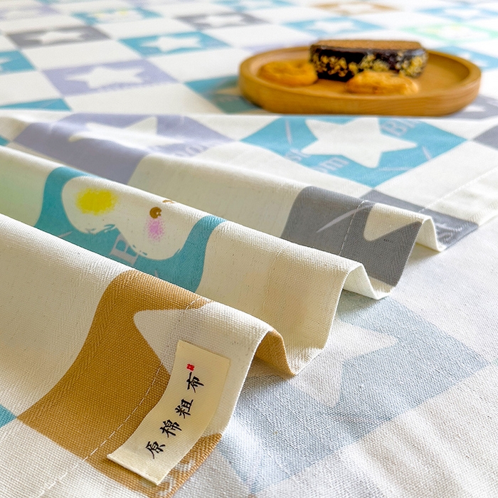 91家纺网 家纺一手货源 找家纺 芃成家纺 2023新款全棉老粗布床单 心心相印