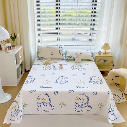 芃成家纺 2023新款全棉13070单床单 小恐龙