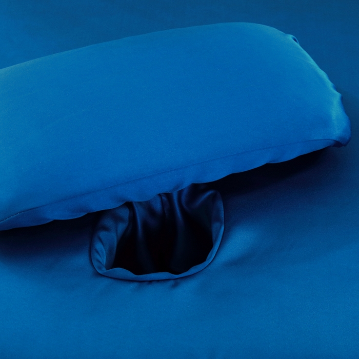 91家纺网 家纺一手货源 找家纺 莉人坊 2023新款贵妃缎按摩床床罩系列 逃之夭夭宝蓝