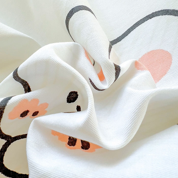 91家纺网 家纺一手货源 找家纺 芃成家纺 2023新款全棉13070单床单 动物世界