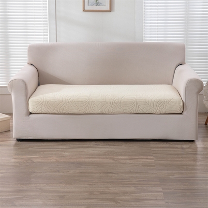 飞翔2023新款防泼水大树叶防水双人沙发垫套 米黄色