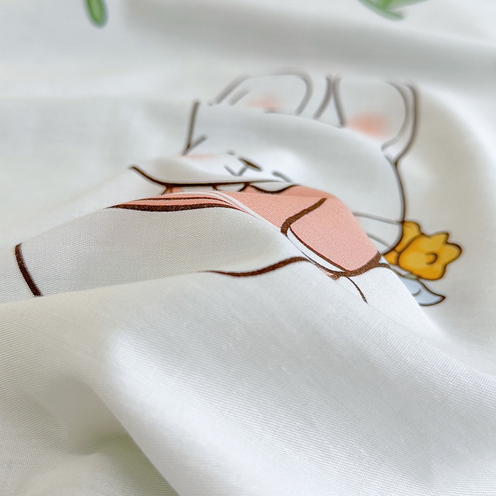 91家纺网 家纺一手货源 找家纺 芃成家纺2023新款全棉13070四件套 花园乐宠