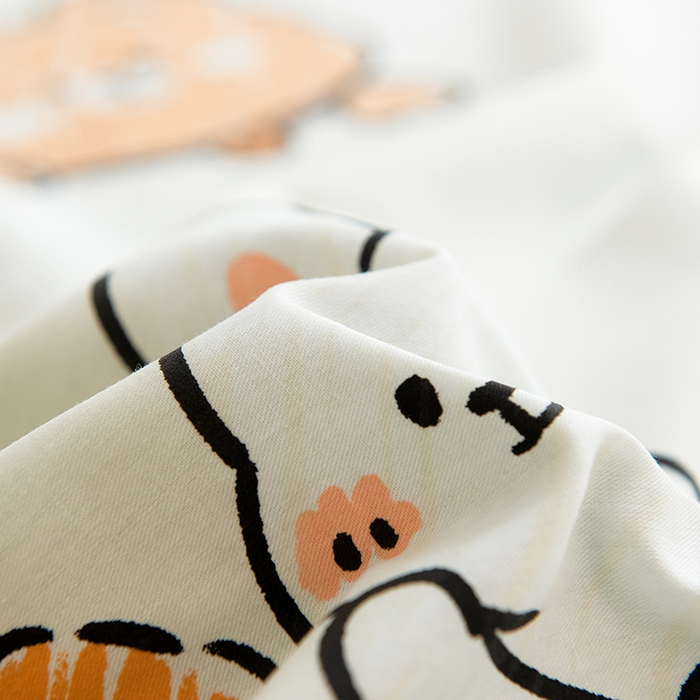 91家纺网 家纺一手货源 找家纺 芃成家纺2023新款全棉13070四件套 动物世界