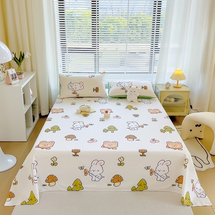 芃成家纺 2023新款全棉13070单床单 动物世界