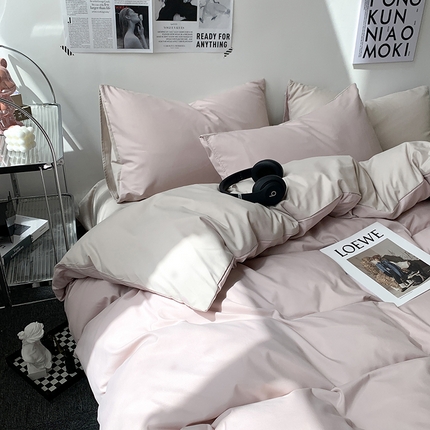 91家纺网 家纺一手货源 找家纺 （总）芷凡家纺 2023新款水洗磨毛双拼四件套