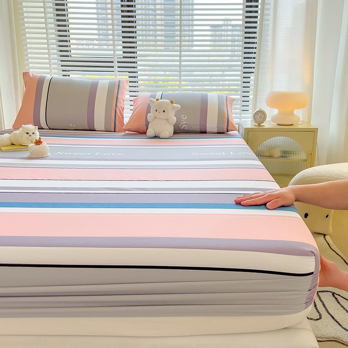 91家纺网 家纺一手货源 找家纺 芃成家纺 2023新款全棉13070单床笠 时尚之约