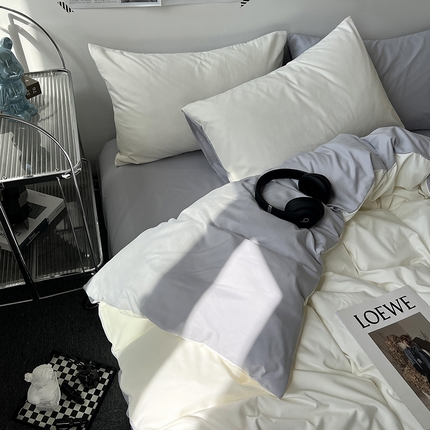 91家纺网 家纺一手货源 找家纺 （总）芷凡家纺 2023新款水洗磨毛双拼四件套