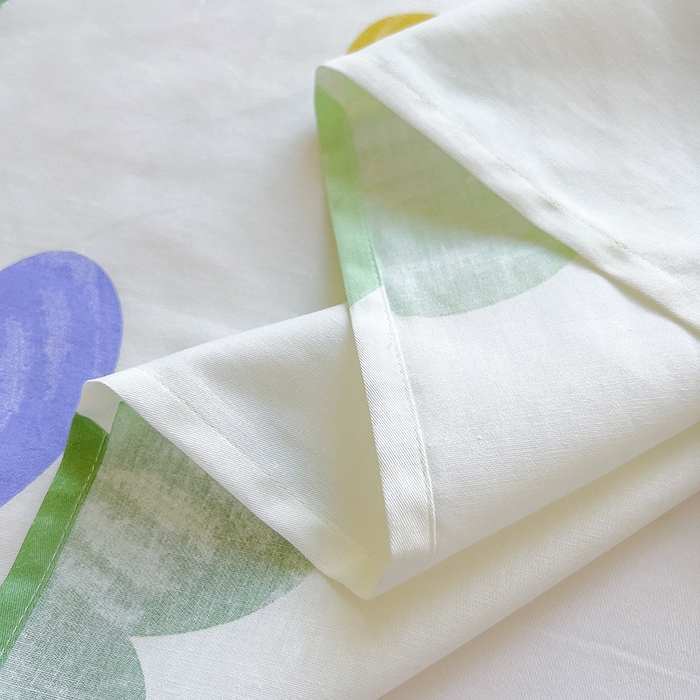 91家纺网 家纺一手货源 找家纺 芃成家纺 2023新款全棉13070单床单 两小无猜 绿