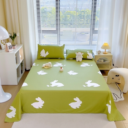 芃成家纺 2023新款全棉13070单床单 可爱兔