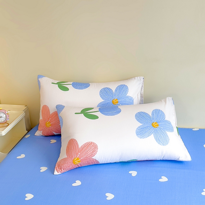 91家纺网 家纺一手货源 找家纺 芃成家纺2023新款全棉13070四件套 花满庭