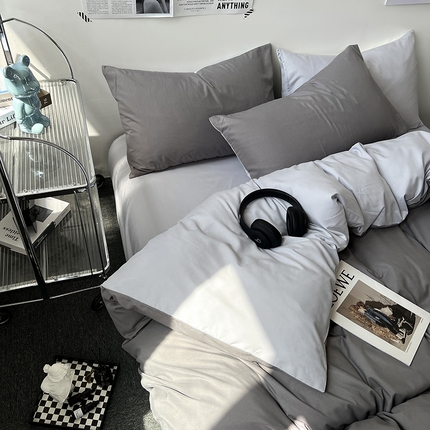 91家纺网 家纺一手货源 找家纺 （总）芷凡家纺 2023新款水洗磨毛双拼四件套