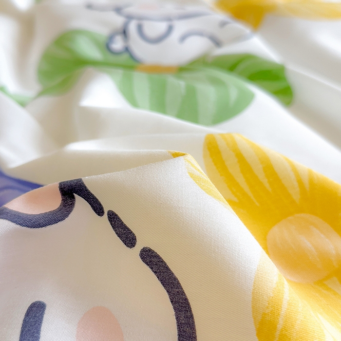 91家纺网 家纺一手货源 找家纺 芃成家纺2023新款全棉13070四件套 花园乐宠