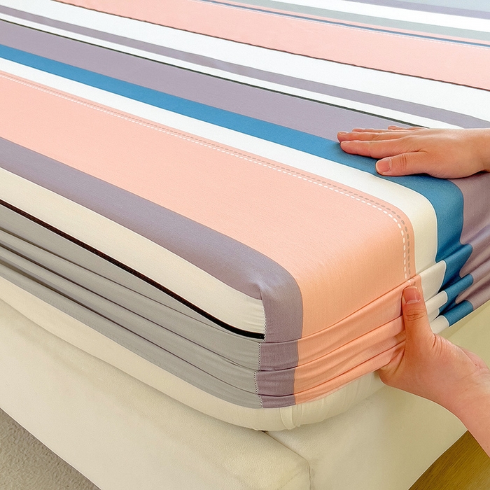 91家纺网 家纺一手货源 找家纺 芃成家纺 2023新款全棉13070单床笠 时尚之约