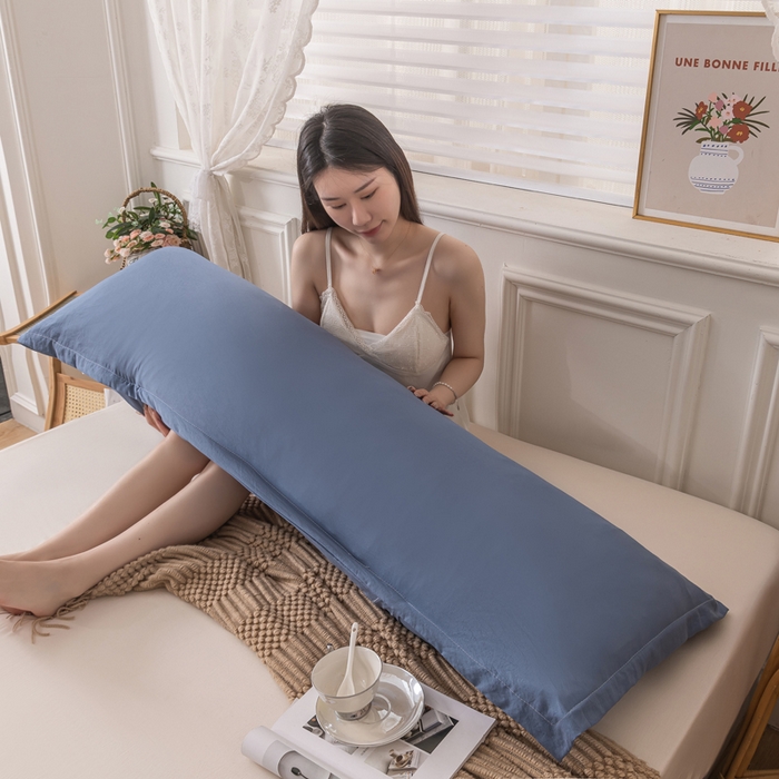 91家纺网 家纺一手货源 找家纺 梦舒羽 2025新款水洗棉麻单人枕头套亲肤双人枕套 宾利兰