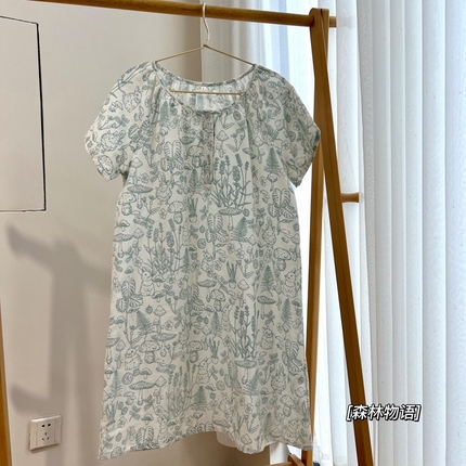 91家纺网 家纺一手货源 找家纺 （总）源启生活 2023新款夏季双层纱睡裙