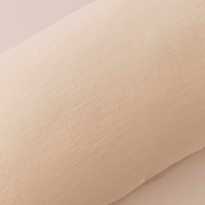 91家纺网 家纺一手货源 找家纺 梦舒羽 2025新款水洗棉麻单人枕头套亲肤双人枕套 鹅黄色