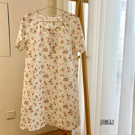 91家纺网 家纺一手货源 找家纺 （总）源启生活 2023新款夏季双层纱睡裙