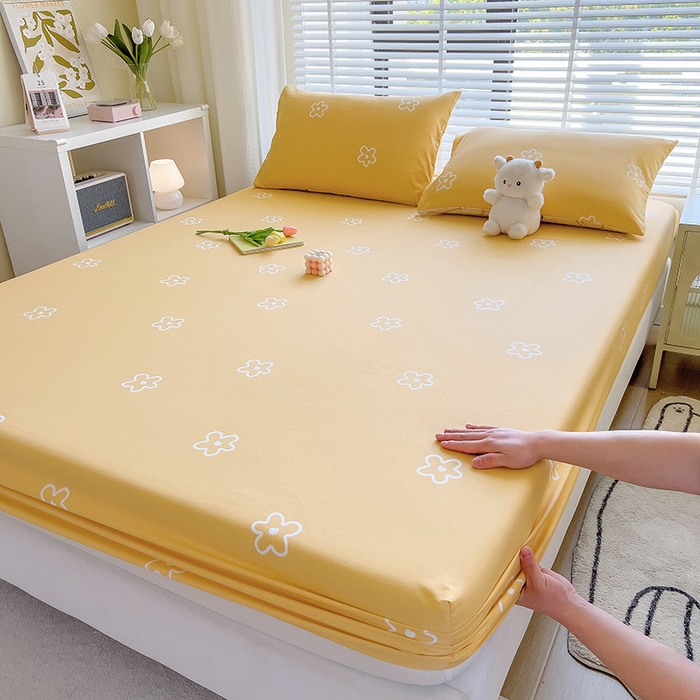 91家纺网 家纺一手货源 找家纺 芃成家纺 2023新款全棉13070单床笠 小黄花