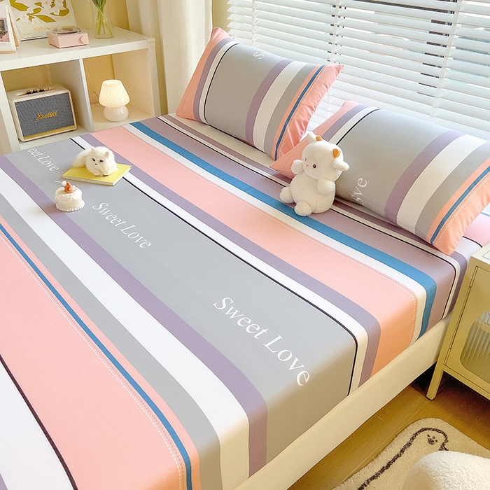 91家纺网 家纺一手货源 找家纺 芃成家纺 2023新款全棉13070单床笠 时尚之约