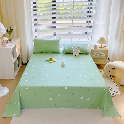 芃成家纺 2023新款全棉13070单床单 绿叶