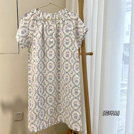 91家纺网 家纺一手货源 找家纺 （总）源启生活 2023新款夏季双层纱睡裙