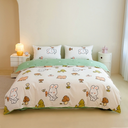 芃成家纺 2023新款全棉13070四件套 动物世界