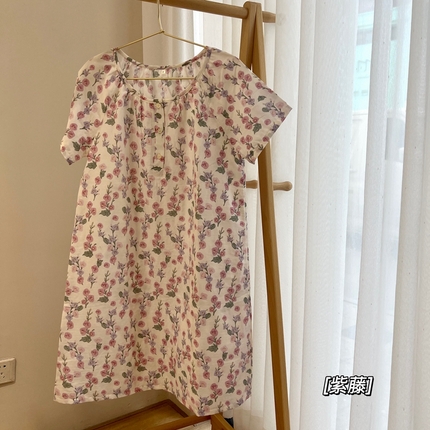 91家纺网 家纺一手货源 找家纺 （总）源启生活 2023新款夏季双层纱睡裙