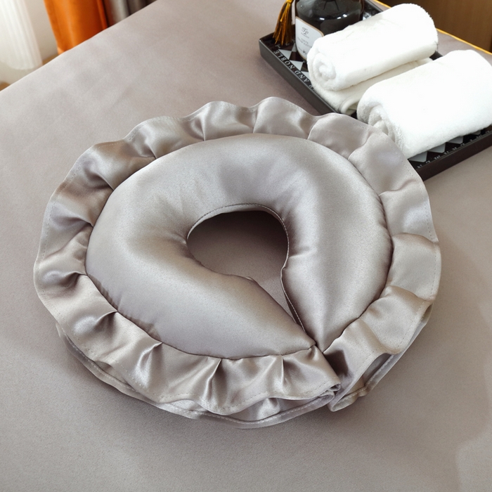 91家纺网 家纺一手货源 找家纺 莉人坊 2023新款贵妃缎按摩床床罩系列 逃之夭夭灰色