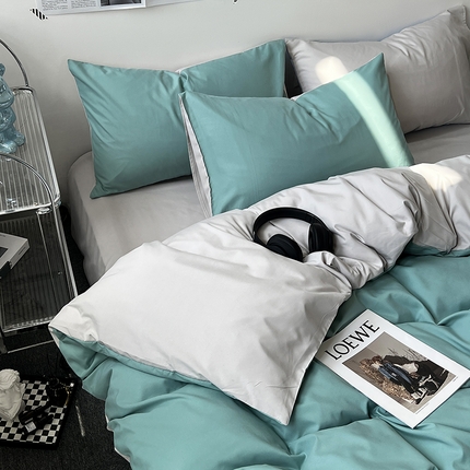 91家纺网 家纺一手货源 找家纺 （总）芷凡家纺 2023新款水洗磨毛双拼四件套