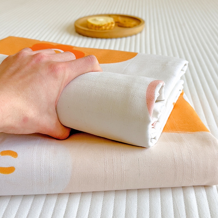 91家纺网 家纺一手货源 找家纺 芃成家纺 2023新款全棉老粗布床单 初夏