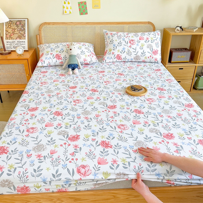 91家纺网 家纺一手货源 找家纺 芃成家纺 2023新款全棉老粗布床笠 曼莎