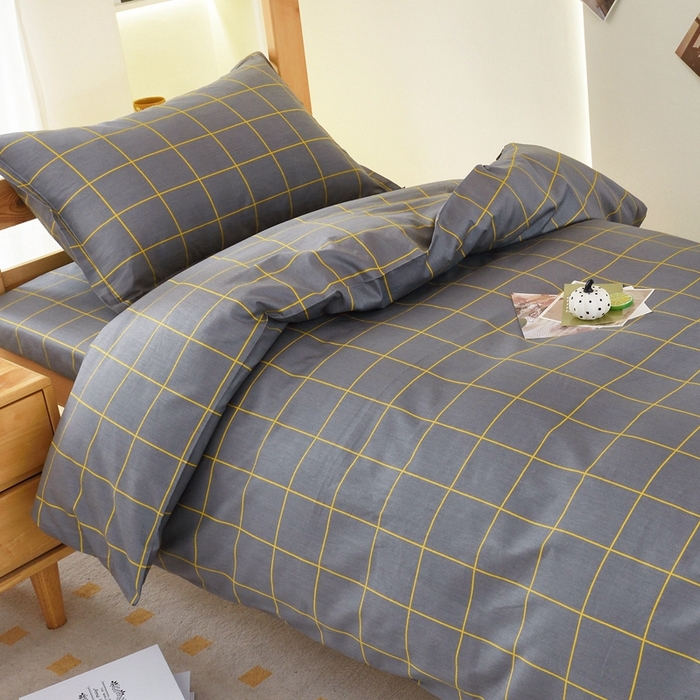 91家纺网 家纺一手货源 找家纺 朵希曼 2026新款全棉学生三件套 洛晨