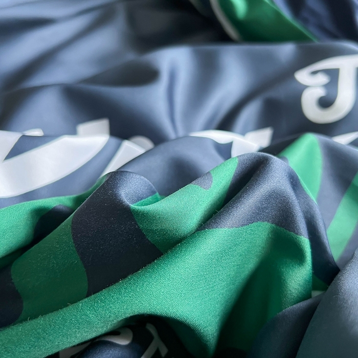 91家纺网 家纺一手货源 找家纺 圆岛 2023新款原创美式复古长绒棉全棉数码印花四件套 风格二 vintage-藏蓝绿