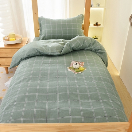 91家纺网 家纺一手货源 找家纺 朵希曼 2026新款全棉学生三件套 华夫格