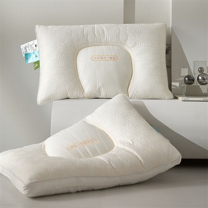 91家纺网 家纺一手货源 找家纺 （总）头等舱 2023新款全棉A类高支高密大豆抗菌乳胶舒睡枕枕芯枕头