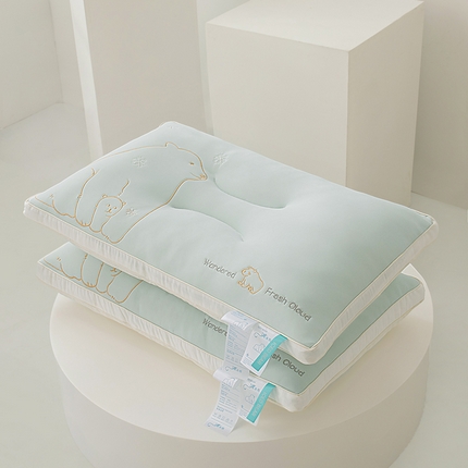 贵夫人 2023新款枕芯枕头冰冰熊 薄荷蓝