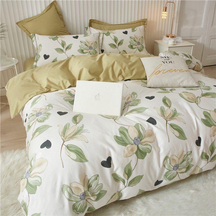 91家纺网 家纺一手货源 找家纺 沐白家居 2023全棉13376全棉印花四件套 浮生若梦