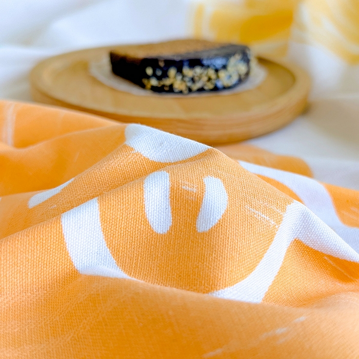 91家纺网 家纺一手货源 找家纺 芃成家纺 2023新款全棉老粗布床笠 玛奇朵 桔