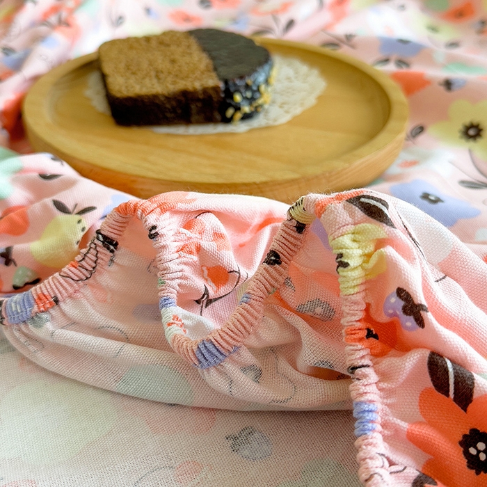 91家纺网 家纺一手货源 找家纺 芃成家纺 2023新款全棉老粗布床笠 花海