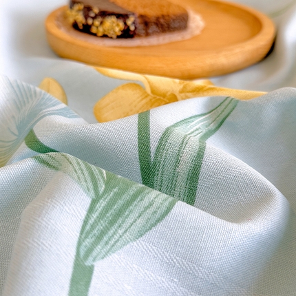 芃成家纺 2023新款全棉老粗布床笠 莫奈