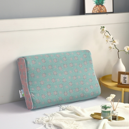 91家纺网 家纺一手货源 找家纺 （总）佳梦达 2023新款全棉双层纱记忆棉乳胶枕头枕芯-乳胶枕