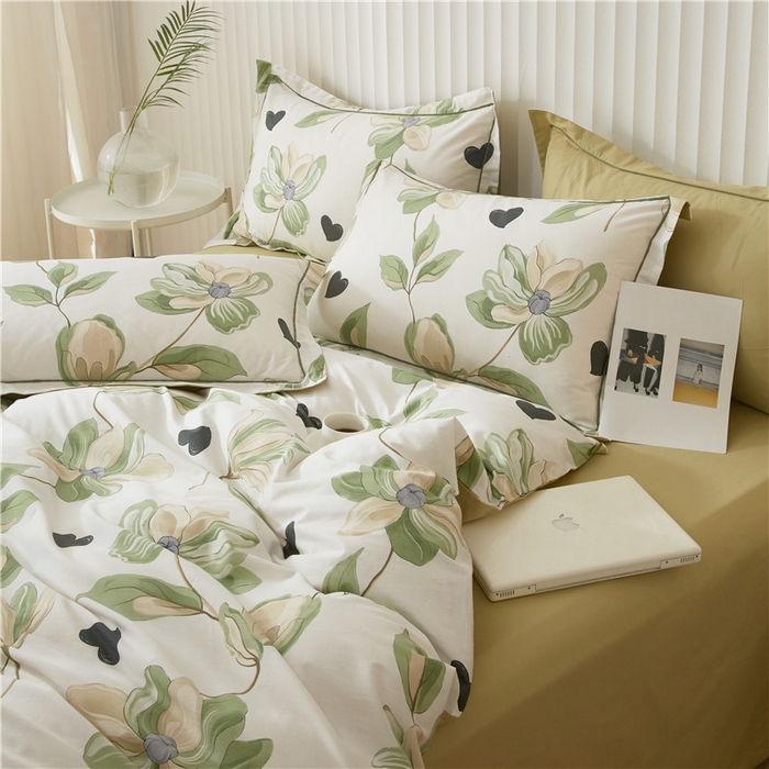 91家纺网 家纺一手货源 找家纺 沐白家居 2023全棉13376全棉印花四件套 浮生若梦