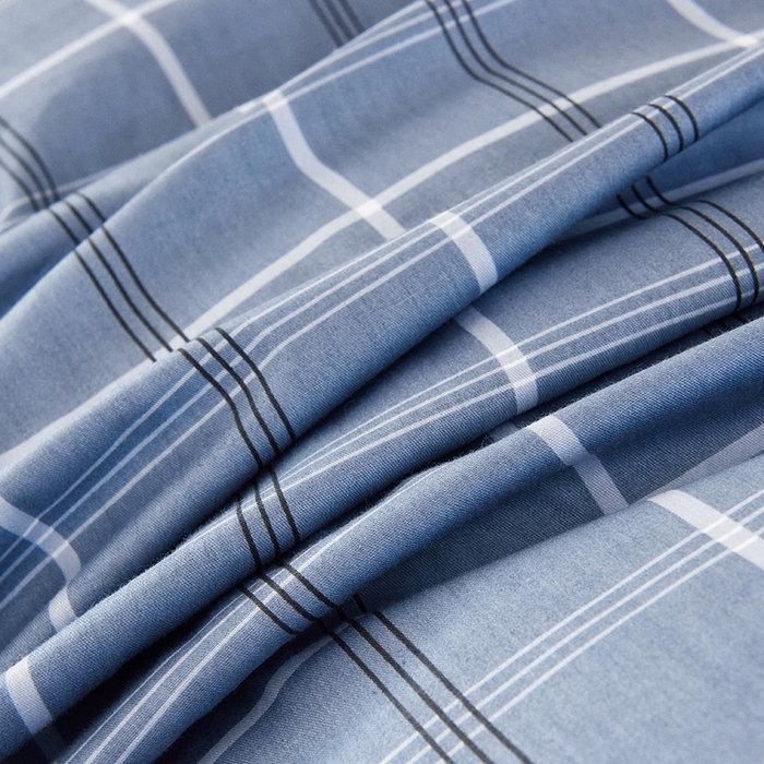 91家纺网 家纺一手货源 找家纺 朵希曼 2026新款全棉学生三件套 艾伦~蓝