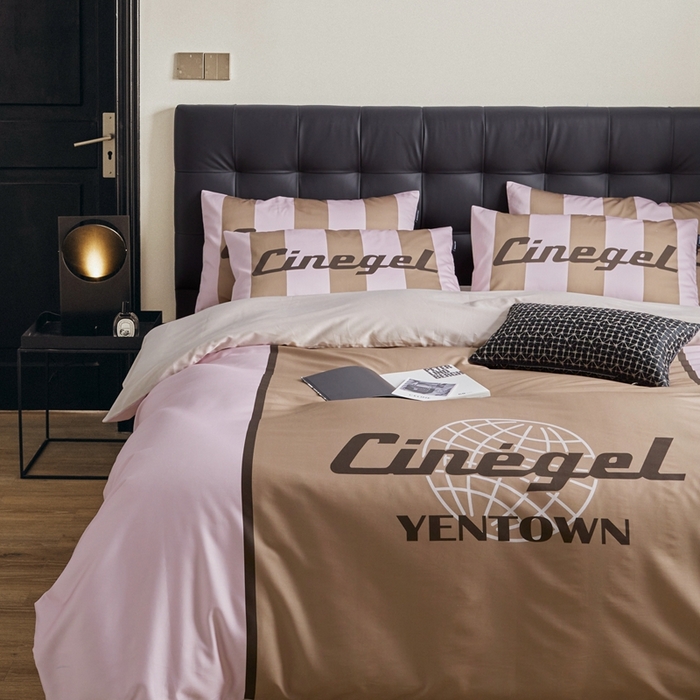 91家纺网 家纺一手货源 找家纺 （总）圆岛 2023新款原创美式复古长绒棉全棉数码印花四件套 风格一