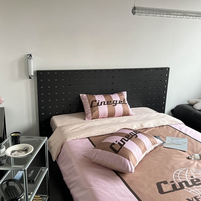 91家纺网 家纺一手货源 找家纺 （总）圆岛 2023新款原创美式复古长绒棉全棉数码印花四件套 风格二